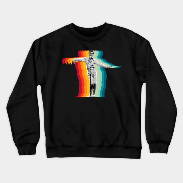 David Byrne Classic Rainbow Crewneck Sweatshirt by Hidarsup Bahagiarsa